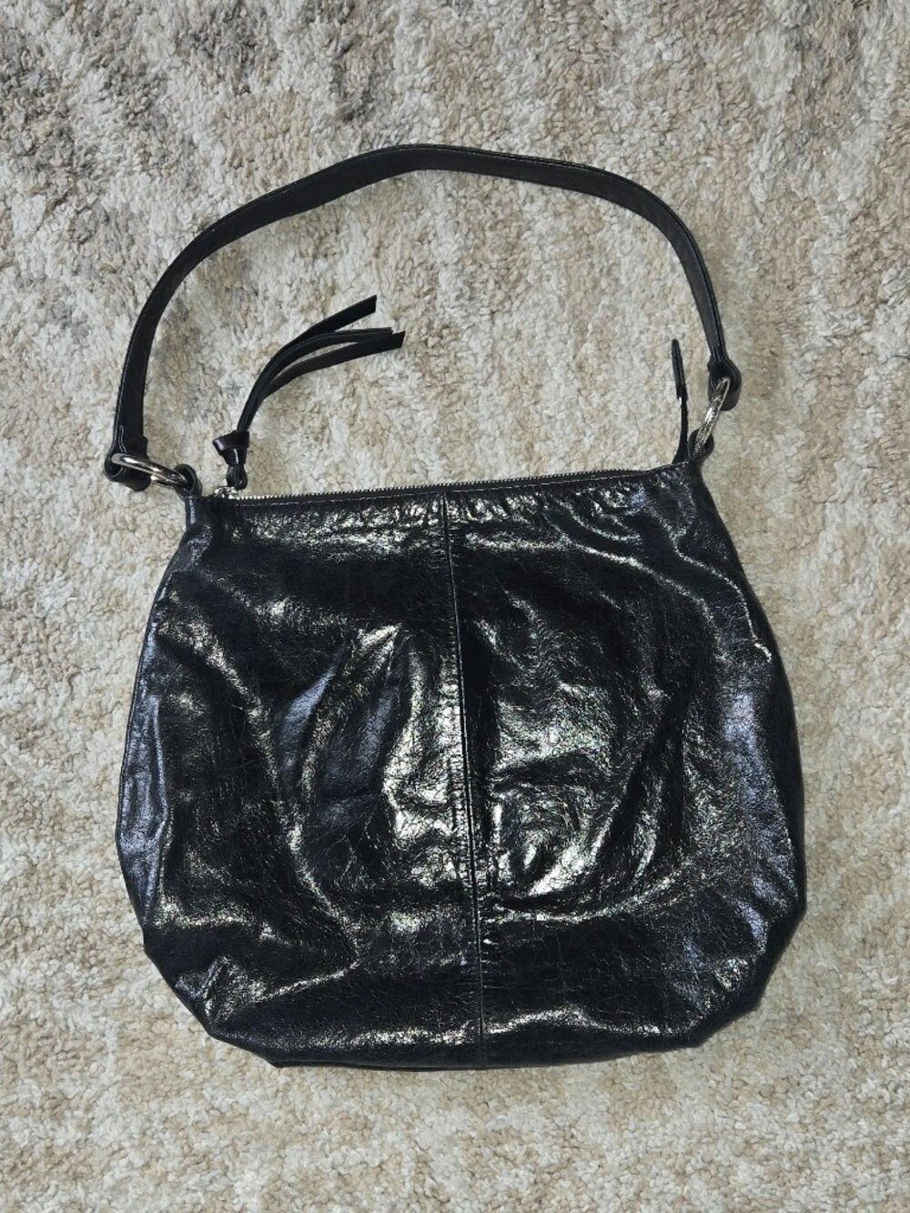 HOBO Black Leather Shoulder Bag